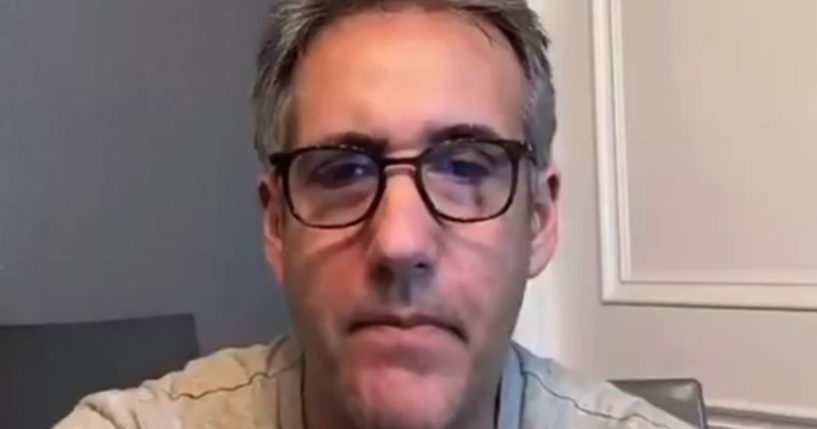 During a TikTok livestream on Thursday, former Trump attorney Michael Cohen became agitated as those watching continued to put funny filters on his head.