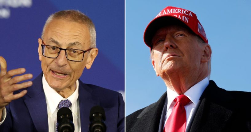 President-elect Donald Trump and Senior Advisor to President Joe Biden John Podesta.