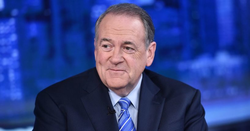 Mike Huckabee visits "The Story with Martha MacCallum" in the Fox News Channel Studios in New York City on Sept. 17, 2019.