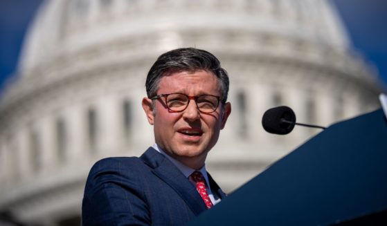 House Speaker Mike Johnson, a Louisiana Republican, speaks during a news conference on the results of the 2024 election outside of the U.S. Capitol Building Tuesday in Washington, D.C.