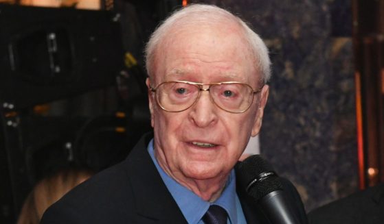 Sir Michael Caine (L) and Raindance Film Festival Founder Elliot Grove attend the Raindance Film Festival opening night gala party at The Dorchester on October 27, 2021 in London, England.