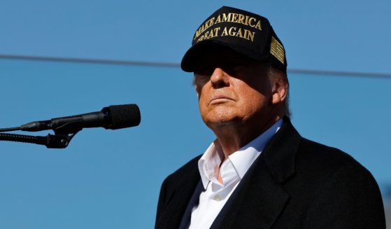 U.S. President Donald Trump holds a campaign rally at Albuquerque International Sunport on October 31, 2024 in Albuquerque, New Mexico. With less than a week until Election Day, Trump is campaigning for re-election in New Mexico and the battleground states of Nevada and Arizona on Thursday.