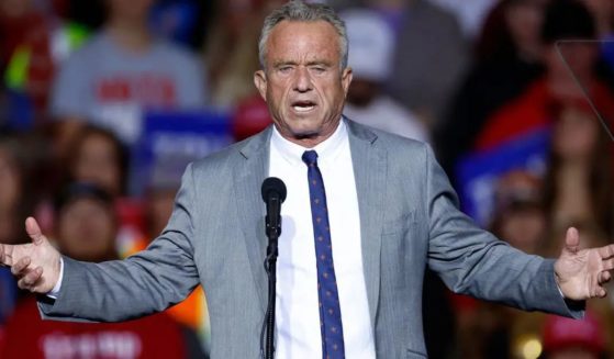 Robert F. Kennedy Jr. speaks at a campaign rally for former President Donald Trump in Milwaukee, Wisconsin, Friday.