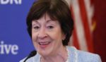 Sen. Susan Collins speaks during the 2024 Government Day Reception at the Kennedy Caucus Room in the Russell Senate Office Building in Washington, D.C., on June 4.