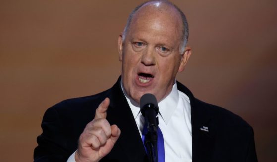 Former Acting Director of Immigration and Customs Enforcement Thomas Homan speaks on stage on the third day of the Republican National Convention in Milwaukee, Wisconsin, on July 17.