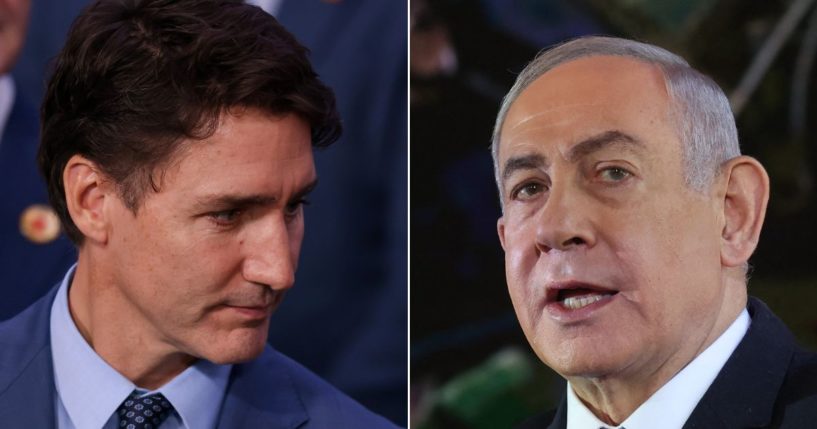 Canadian Prime Minister Justin Trudeau leveled a threat Thursday against Israel's Prime Minister Benjamin Netanyahu.