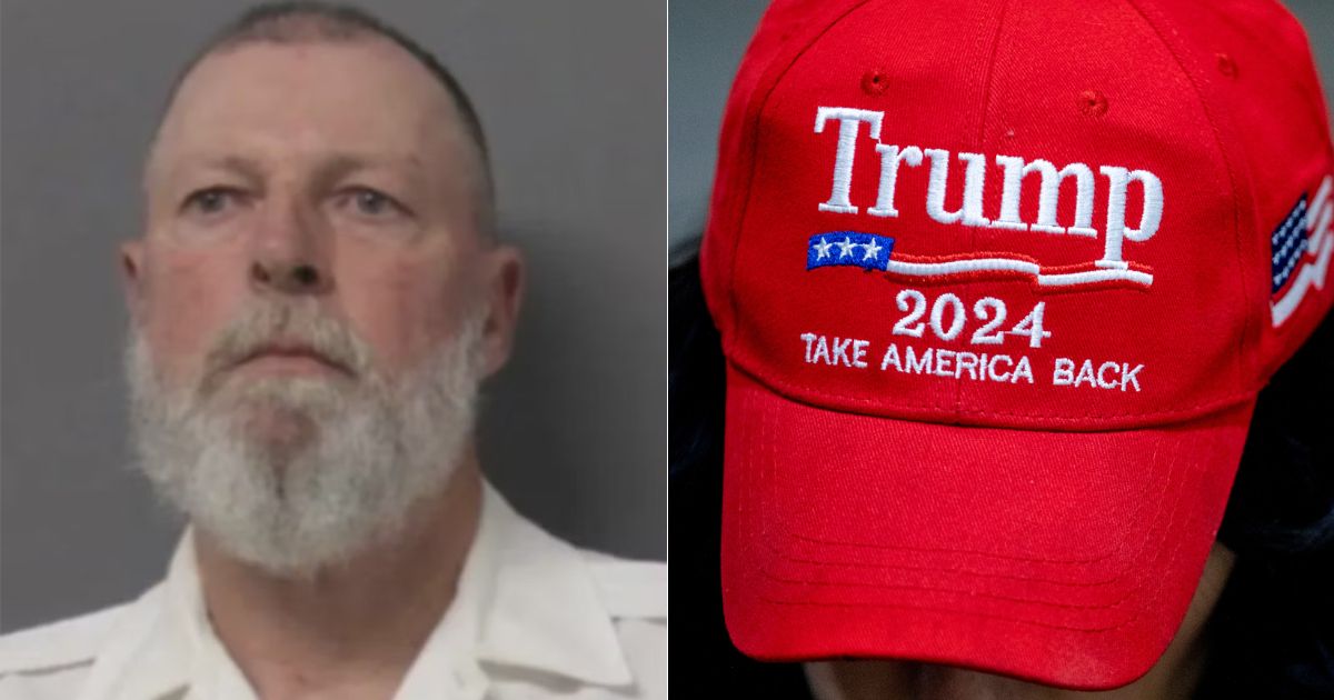 On Friday, Robert Yott, left, was arrested for allegedly assaulting a man - breaking his teeth - for wearing a Trump 2024 hat at a local grocery store in Bath, New York.