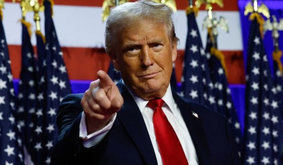 President-elect Donald Trump arrives to speak during an election night event at the Palm Beach Convention Center in West Palm Beach, Florida, on Wednesday.