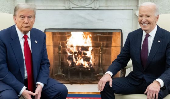 President-elect Donald Trump, left, meets with President Joe Biden, right, in the Oval Office of the White House in Washington, D.C., on Wednesday.