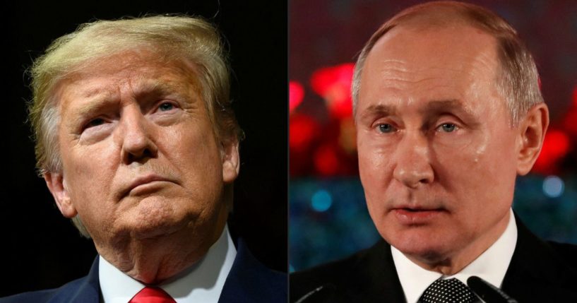 President-elect Donald Trump, left, had a phone call with Russian President Vladimir Putin, right, where he allegedly gave Putin a warning regarding the war in Ukraine.