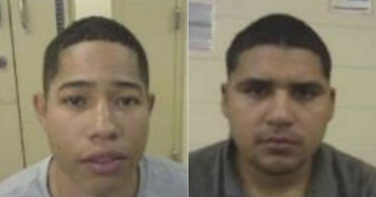 Tren de Aragua gang members Carlos Luis Zambrano Bolivar, left, and Jhonatan Nahin Toro Gonzalez, right, were apprehended in Colorado on Sept. 26 and are wanted for capital murder and aggravated kidnapping in Texas.