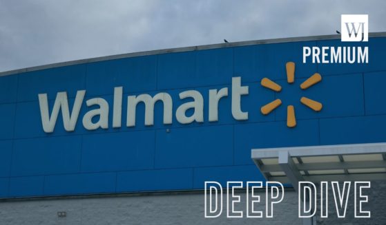 A Walmart sign is displayed outside a Supercenter in Miami, Florida, on Nov.18.