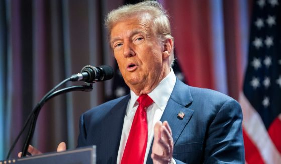 U.S. President-elect Donald Trump speaks at a House Republicans Conference meeting at the Hyatt Regency on Capitol Hill on November 13, 2024 in Washington, DC.