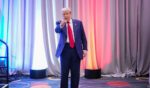 U.S. President-elect Donald Trump arrives at a House Republicans Conference meeting at the Hyatt Regency on Capitol Hill on November 13, 2024 in Washington, DC.