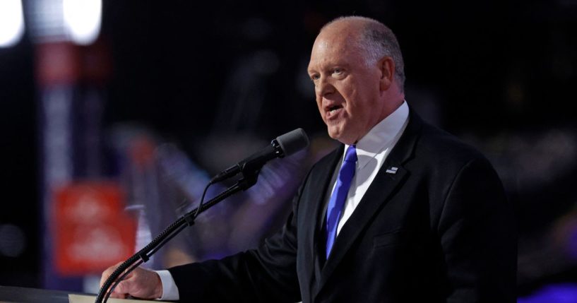 Former Acting Director of Immigration and Customs Enforcement (ICE) Thomas Homan speaks during the third day of the 2024 Republican National Convention at the Fiserv Forum in Milwaukee, Wisconsin, on July 17, 2024.