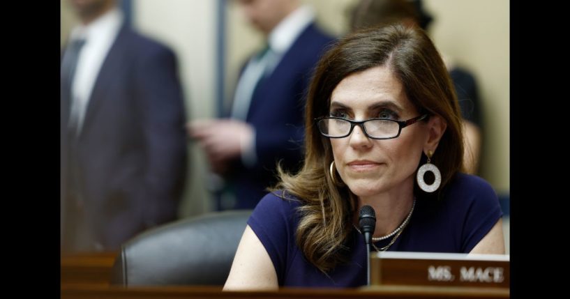 Rep. Nancy Mace (R-SC) speaks during a hearing with the House Oversight and Accountability committee in the Rayburn House Office Building on April 11, 2024 in Washington, DC.