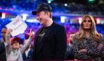 Elon Musk and former first lady Melania Trump listen as Republican presidential nominee former President Donald Trump speaks at a campaign rally at Madison Square Garden in New York, NY on Sunday, Oct. 27, 2024.