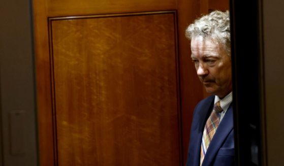 U.S. Sen. Rand Paul (R-KY) departs from the Senate Chambers after giving remarks in the U.S. Capitol on March 22, 2024 in Washington, DC.