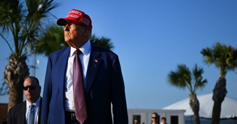 U.S. President-elect Donald Trump attends a viewing of the launch of the sixth test flight of the SpaceX Starship rocket on November 19, 2024 in Brownsville, Texas.