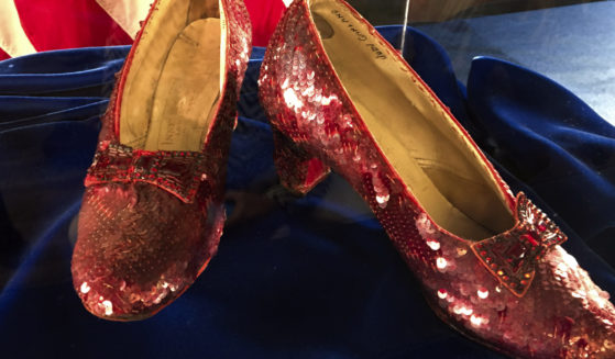 AP file photo of ruby slippers from "The Wizard of Oz".