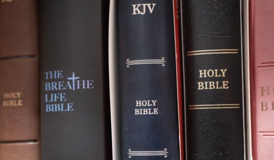 Bibles are offered for sale at a Chicago bookstore.