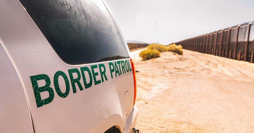 A U.S. Border Patrol Border SUV is picture at the Mexico-United States border in El Paso, Texas.