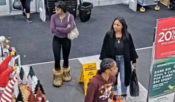 Footage released by the Seal Beach Police Department in Orange County, California, allegedly shows three female suspects entering numerous stores and stealing various items before their arrest.