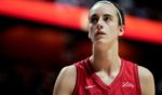 Caitlin Clark of the Indiana Fever looks on as she plays the Connecticut Sun during the first quarter of Game Two of the 2024 WNBA Playoffs first round in Uncasville, Connecticut, on Sept. 25.