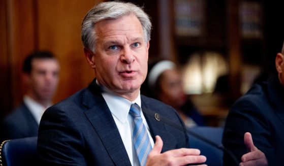 FBI Director Christopher Wray speaks during an Election Threats Task Force meeting at the Justice Department in Washington, D.C., on Sept. 4.