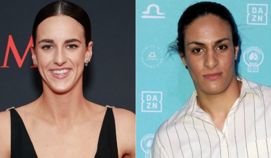 WNBA superstar Caitlin Clark, left, lost several AP votes for female athlete of the year to controversial boxer Imane Khelif, right.