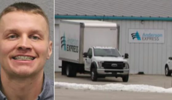 Police said Nathan Mahoney, 32, was arrested after allegedly stabbing the president of Anderson Express, a Michigan manufacturing company, where he had only worked for two weeks.