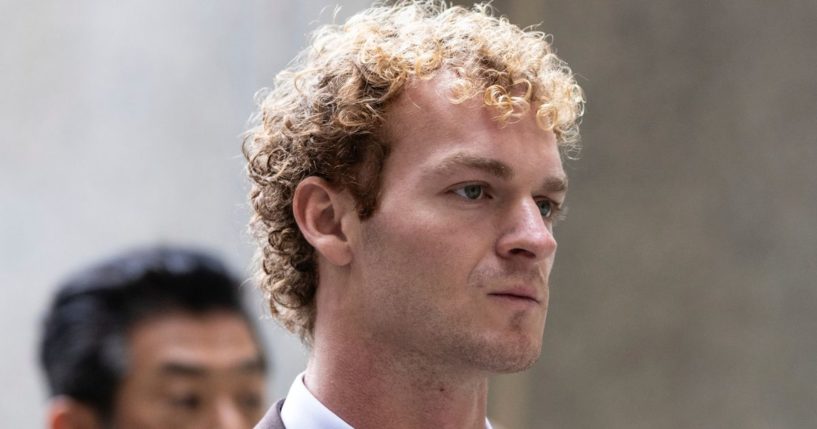 Daniel Penny arrives at criminal court in New York City on Monday.