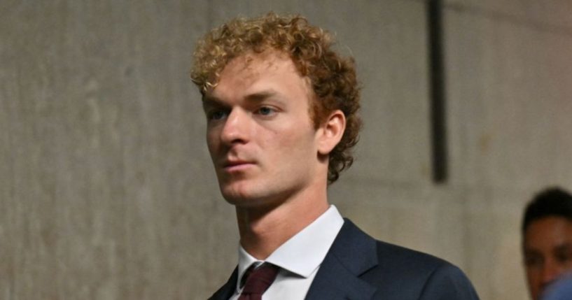 Daniel Penny walks in the hallway at Manhattan Criminal Court as the jury deliberates in his manslaughter trial in connection with the 2023 chokehold death of Jordan Neely on a New York subway.