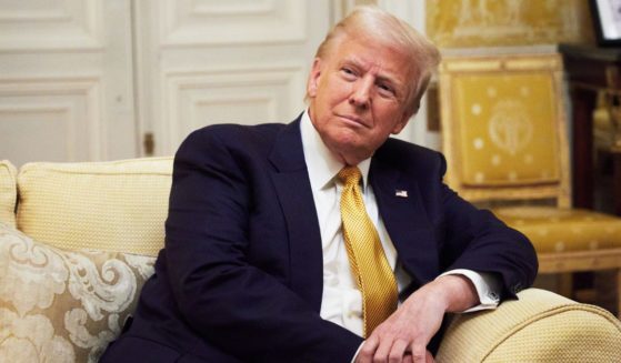 President-elect Donald Trump meets with William, Prince of Wales, at the Embassy of the United Kingdom's Residence in Paris, France, on Dec. 7.