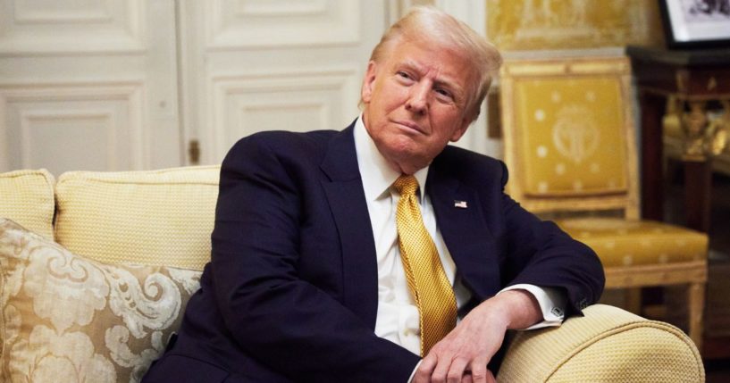 President-elect Donald Trump meets with William, Prince of Wales, at the Embassy of the United Kingdom's Residence in Paris, France, on Dec. 7.