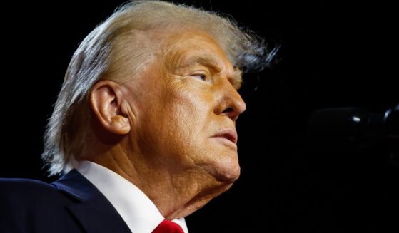 President-elect Donald Trump speaks during an election night event at the Palm Beach Convention Center in West Palm Beach, Florida, on Nov. 6.