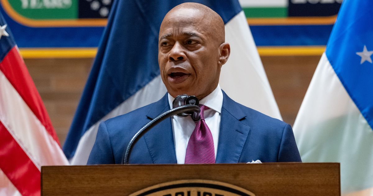 New York City Mayor Eric Adams speaks before swearing in Jessica Tisch as the next Commissioner of the New York Police Department on Nov. 25.