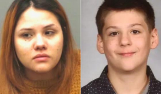 In December 2023, illegal immigrant Endrina Bracho, left, allegedly drove a car that caused a car wreck that led to the death of 12-year-old Travis Wolfe, right.