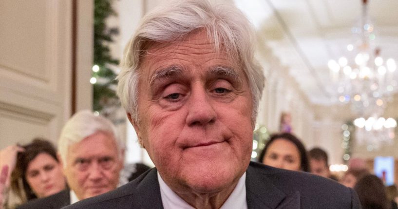 Jay Leno attends the The Kennedy Center Honorees reception at The White House in Washington, D.C., on Dec. 3, 2023.