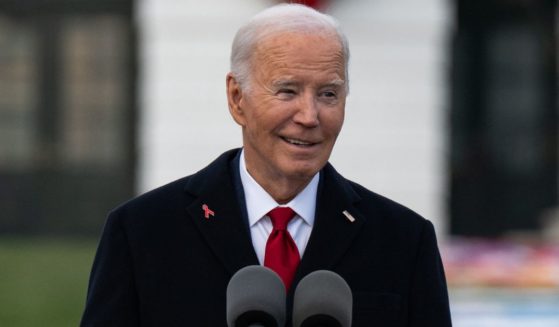 President Joe Biden delivers remarks at a World AIDS Day event on the South Lawn at the White House in Washington, D.C., on Sunday.