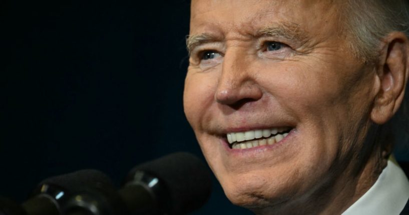 President Joe Biden speaks at a Tribal Nations Summit at the Department of the Interior in Washington, D.C., on Monday.