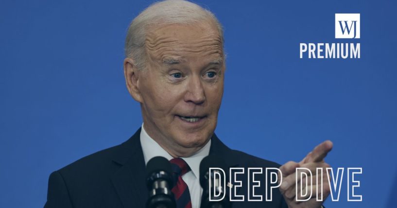 President Joe Biden delivers remarks at the Brookings Institution in Washington, D.C., on Tuesday.