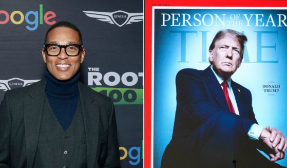 Former CNN host Don Lemon, left, ranted on his podcast about President-elect Donald Trump being named Time magazine's "Person of the Year."