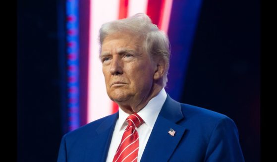 President-elect Donald Trump looks out at the crowd at Turning Point USA's AmericaFest in Phoenix, Arizona on Dec. 22, 2024.