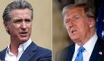 California Gov. Gavin Newsom, left, was quick to declare a state of emergency over bird flu. Was his move calculated to hurt President-elect Donald Trump?