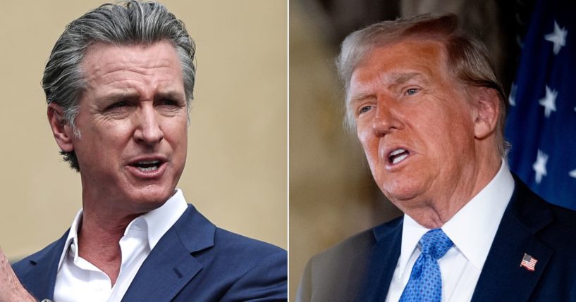 California Gov. Gavin Newsom, left, was quick to declare a state of emergency over bird flu. Was his move calculated to hurt President-elect Donald Trump?