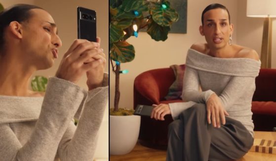 Transgender influencer Cyrus Veyssi, seen in a Google commercial