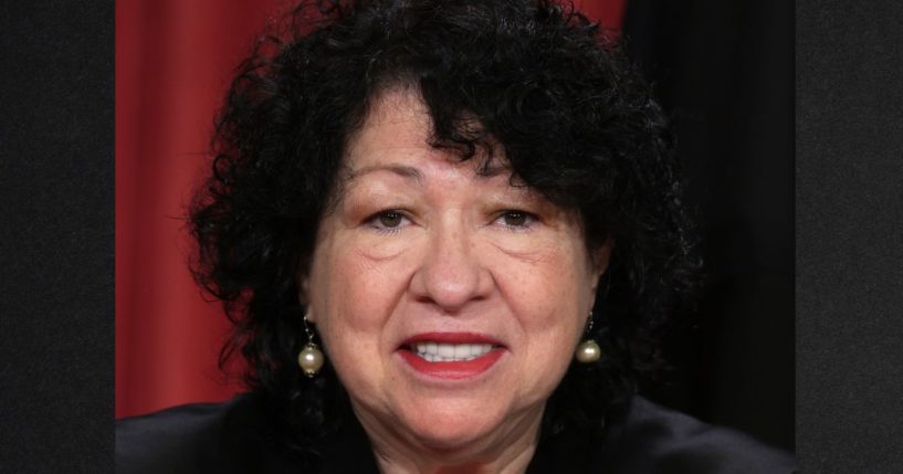 United States Supreme Court Associate Justice Sonia Sotomayor, seen in a 2022 photo, drew harsh reactions from many after comparing the risks of gender-transition surgery to that of taking an aspirin.