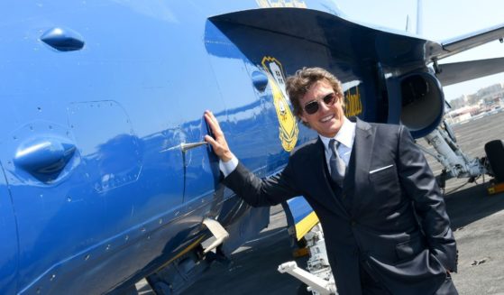 Tom Cruise attends the Global Premiere of "Top Gun: Maverick" in San Diego, California, on May 4, 2022.