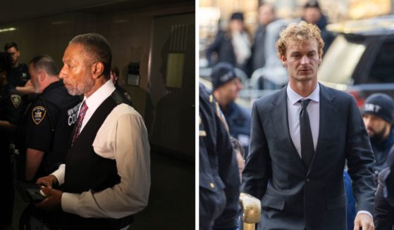 (L) Andre Zachery, father of Jordan Neely, arrives for an arraignment hearing for Daniel Penny at NYS Supreme Court on June 28, 2023 in New York City. (R) Daniel Penny arrives at the Manhattan Criminal Court as jurors continue deliberation on December 5, 2024 in New York City.